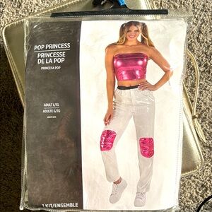 Womens Multicolor 90's Pop Princess Costume (Large/X-Large) - 2 Pcs. - Iconic